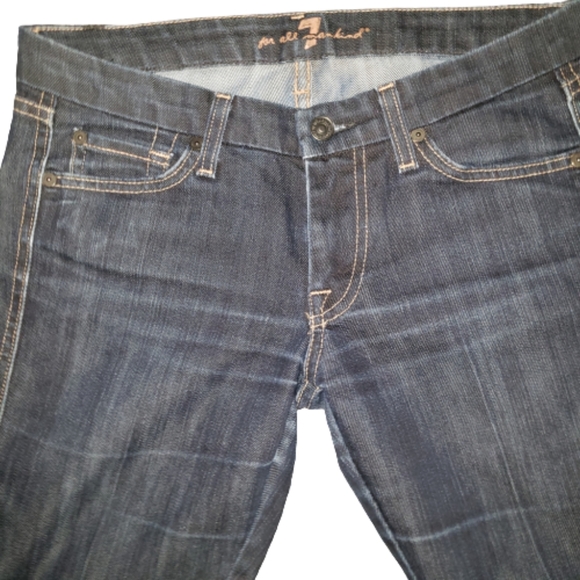 7 for all mankind mid rise,stait leg dark … - Picture 2 of 5